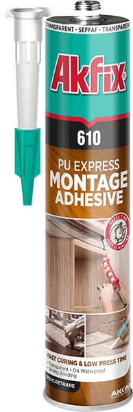 610 Adhesivo De Montaje Transparente Pu Express