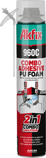 960C Combo Adhesive Pu Foam - Akfix